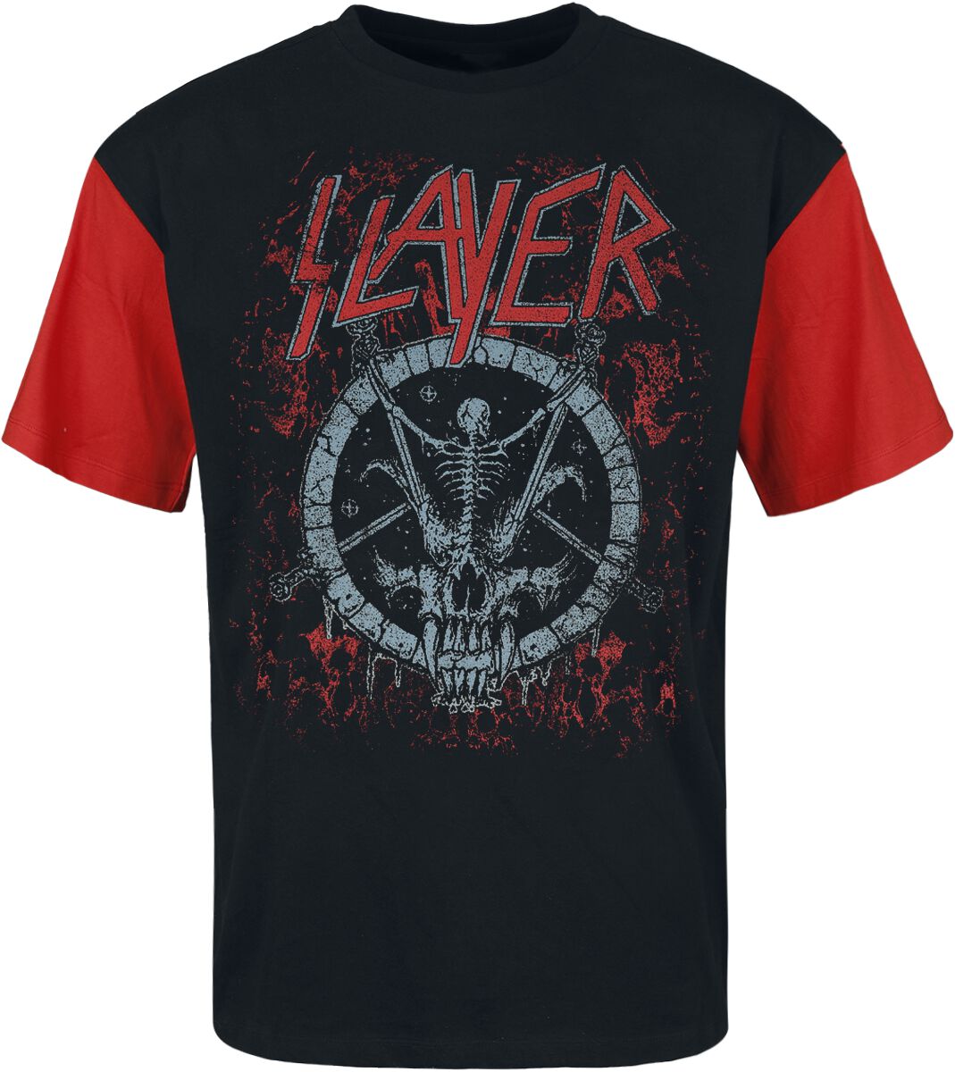 4068143134828 - Circle T-Shirt schwarz rot in S 4068143134828 - Circle T-Shirt schwarz rot in S