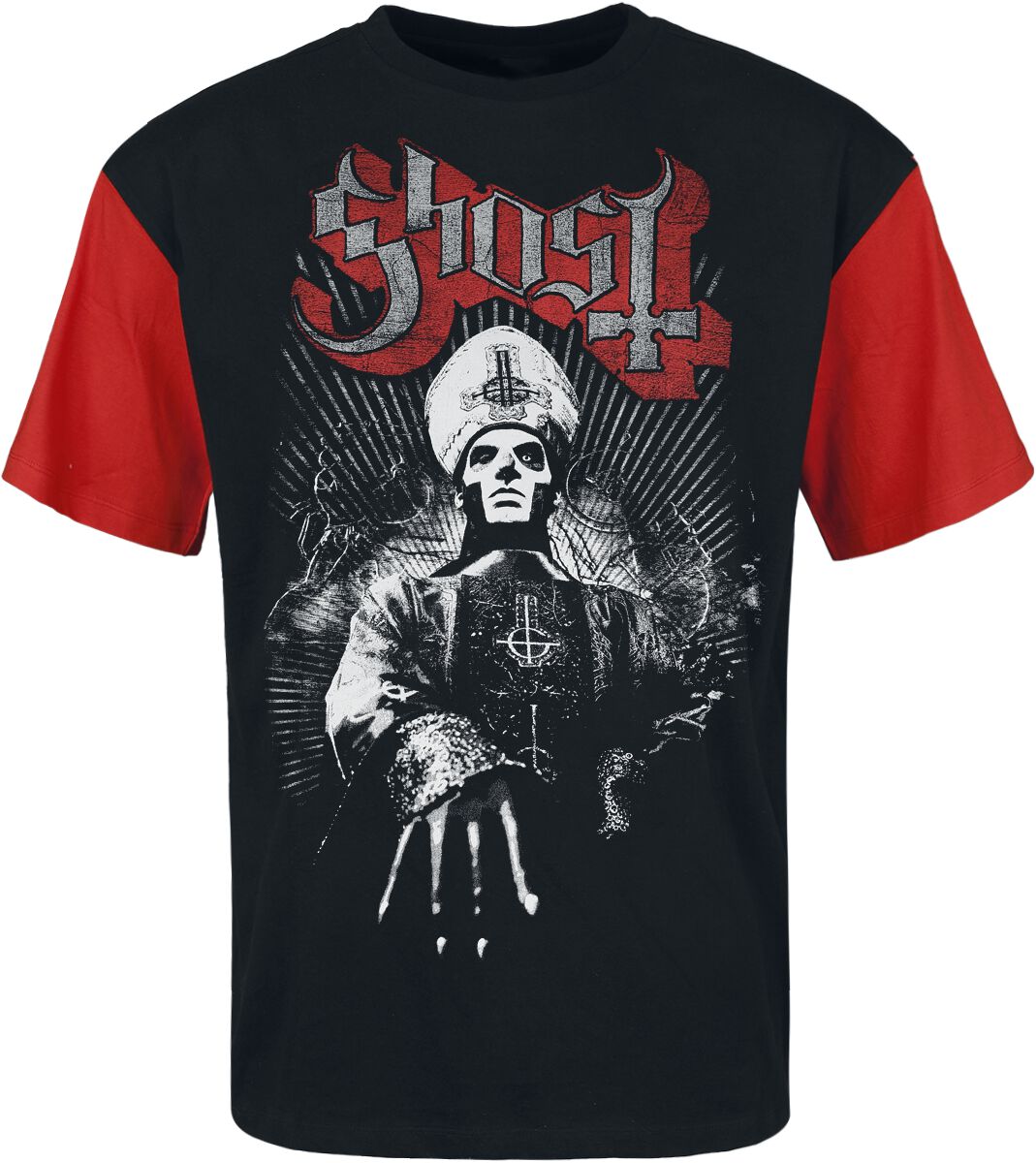 4068143134927 - Priest T-Shirt schwarz rot in S