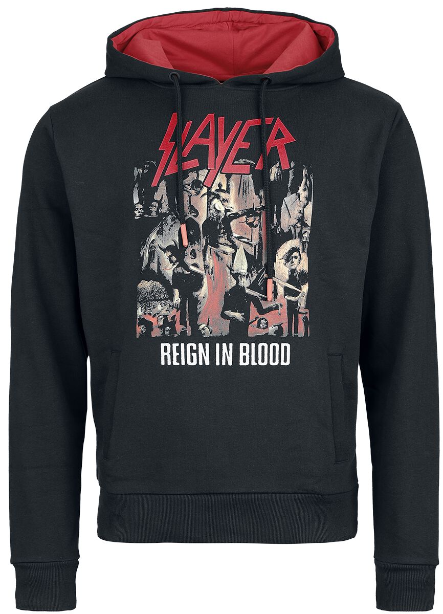 4068143135276 - Reign In Blood Kapuzenpullover schwarz rot in S