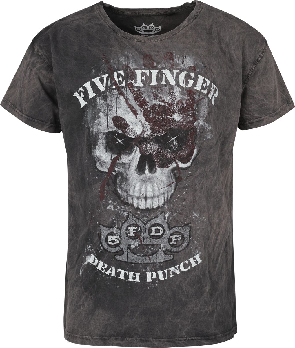 4068143136624 - Skull T-Shirt grau in M