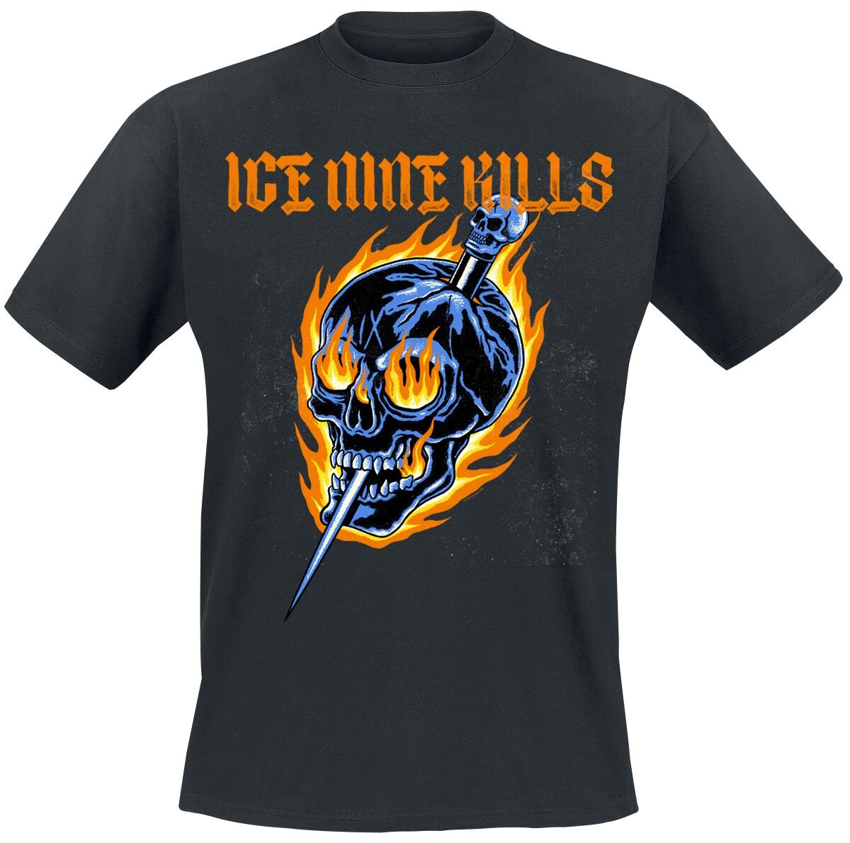 4068143138116 - Fire Skull T-Shirt schwarz in L