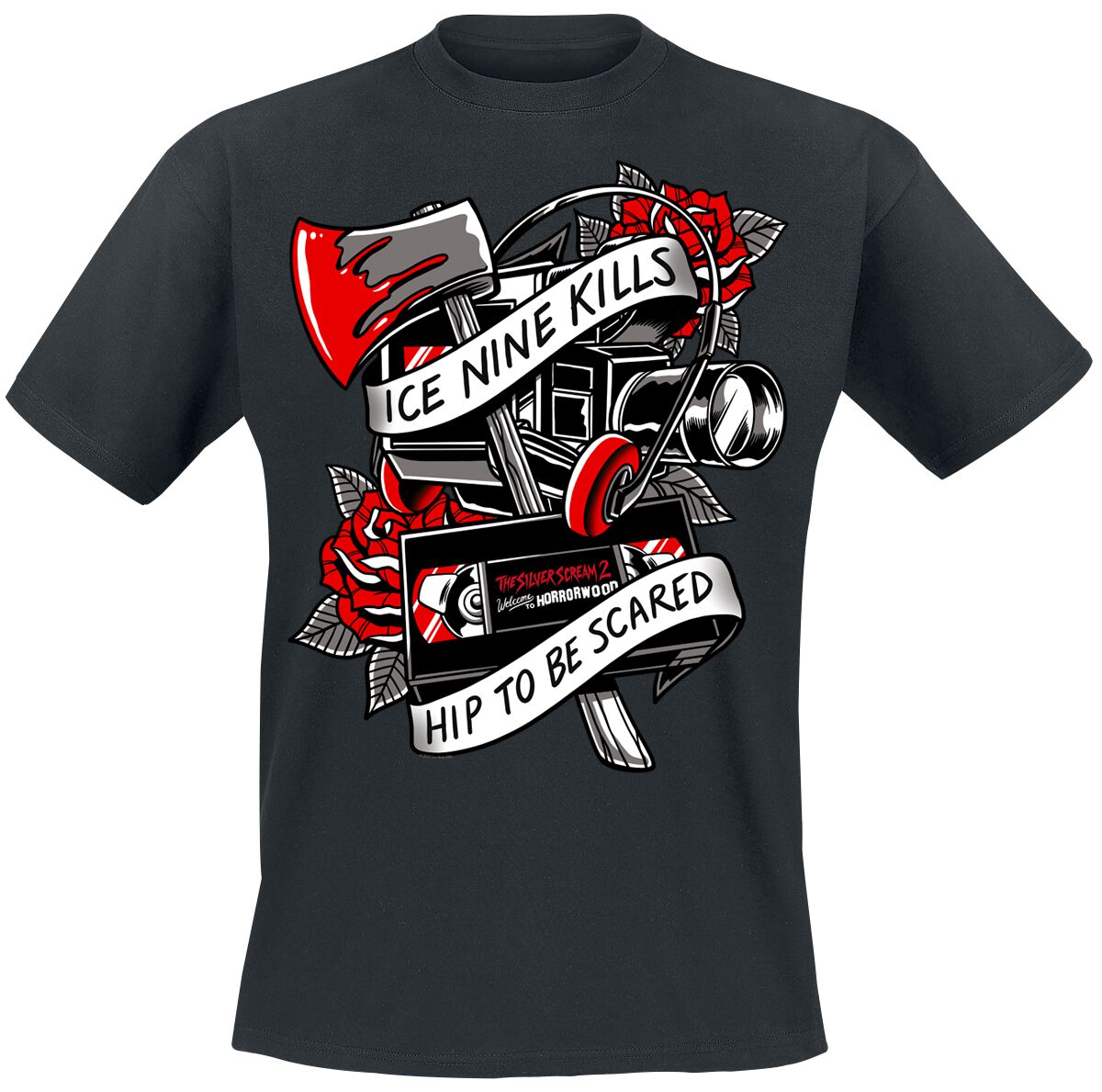 4068143138215 - Hip To Be Scared T-Shirt schwarz in 3XL