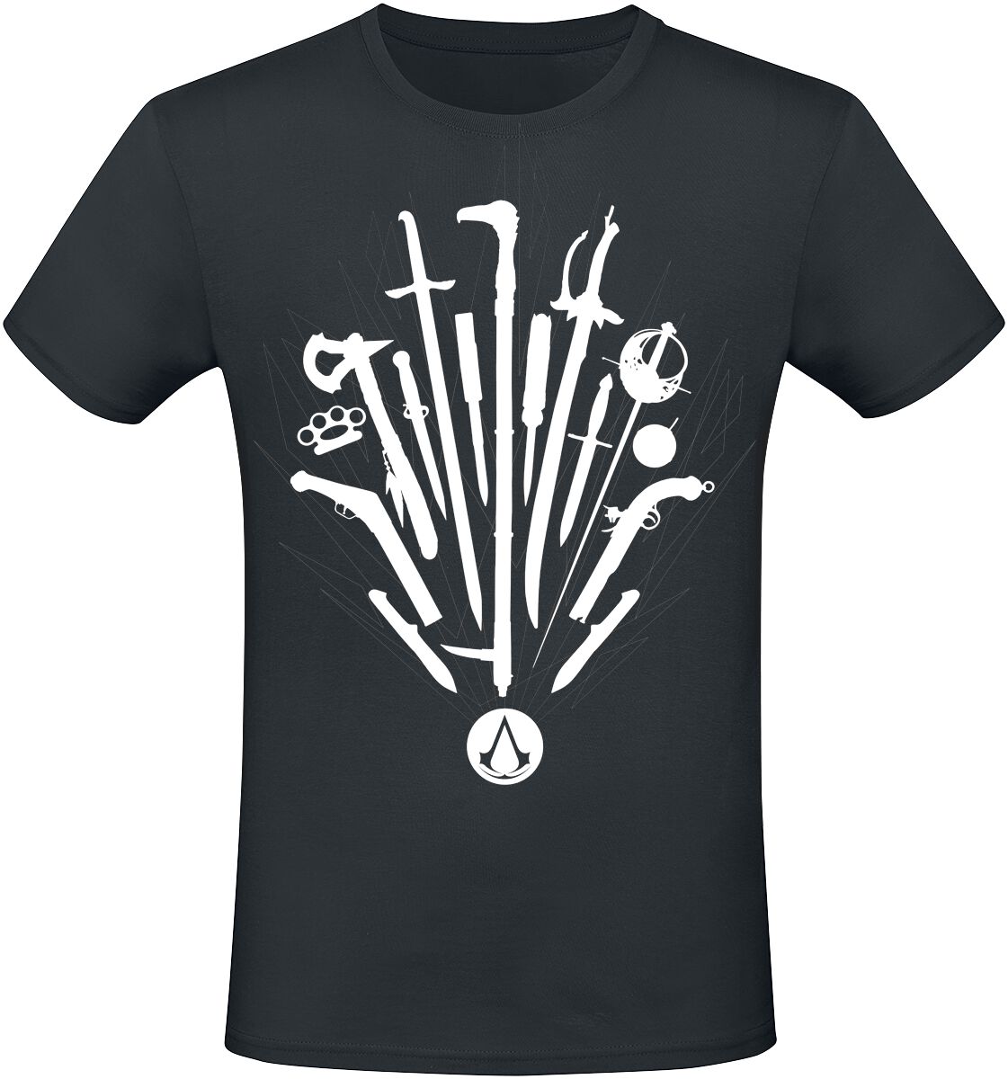 4068143140959 - Assassins Creed Names T-Shirt schwarz in S 4068143140959 - Assassins Creed Names T-Shirt schwarz in S