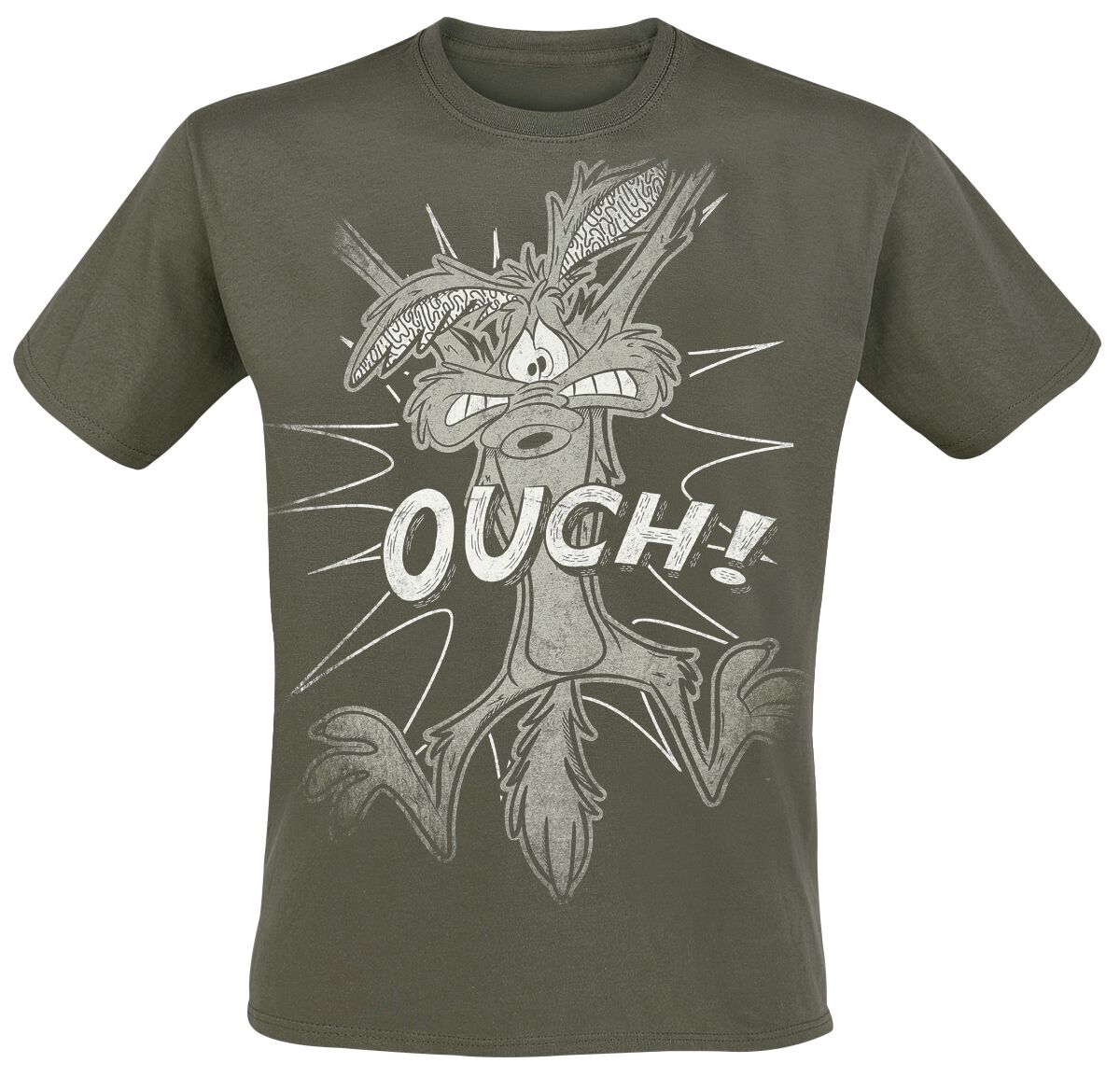 4068143143905 - Coyote - Ouch T-Shirt oliv in S