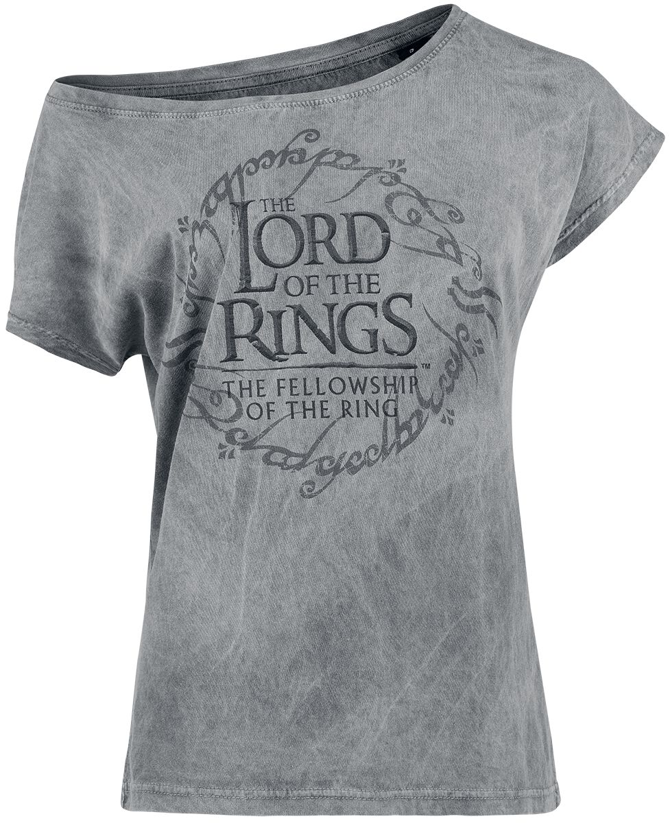 4068143145206 - Middle Earth Map T-Shirt grau in S