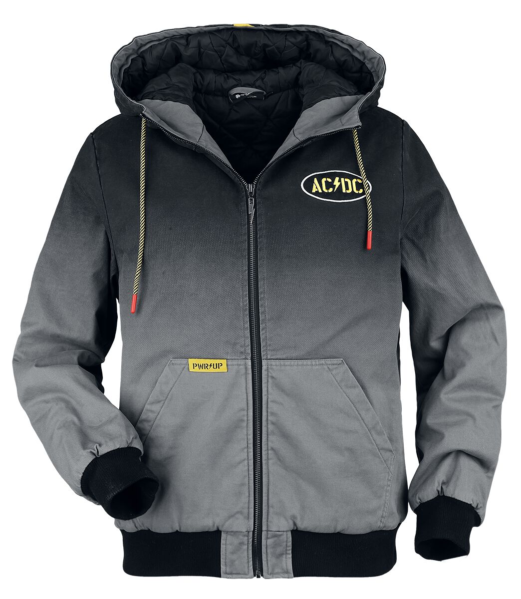 4068143150187 - AC DC EMP Signature Collection Winterjacke grau schwarz in XL 4068143150187 - AC DC EMP Signature Collection Winterjacke grau schwarz in XL
