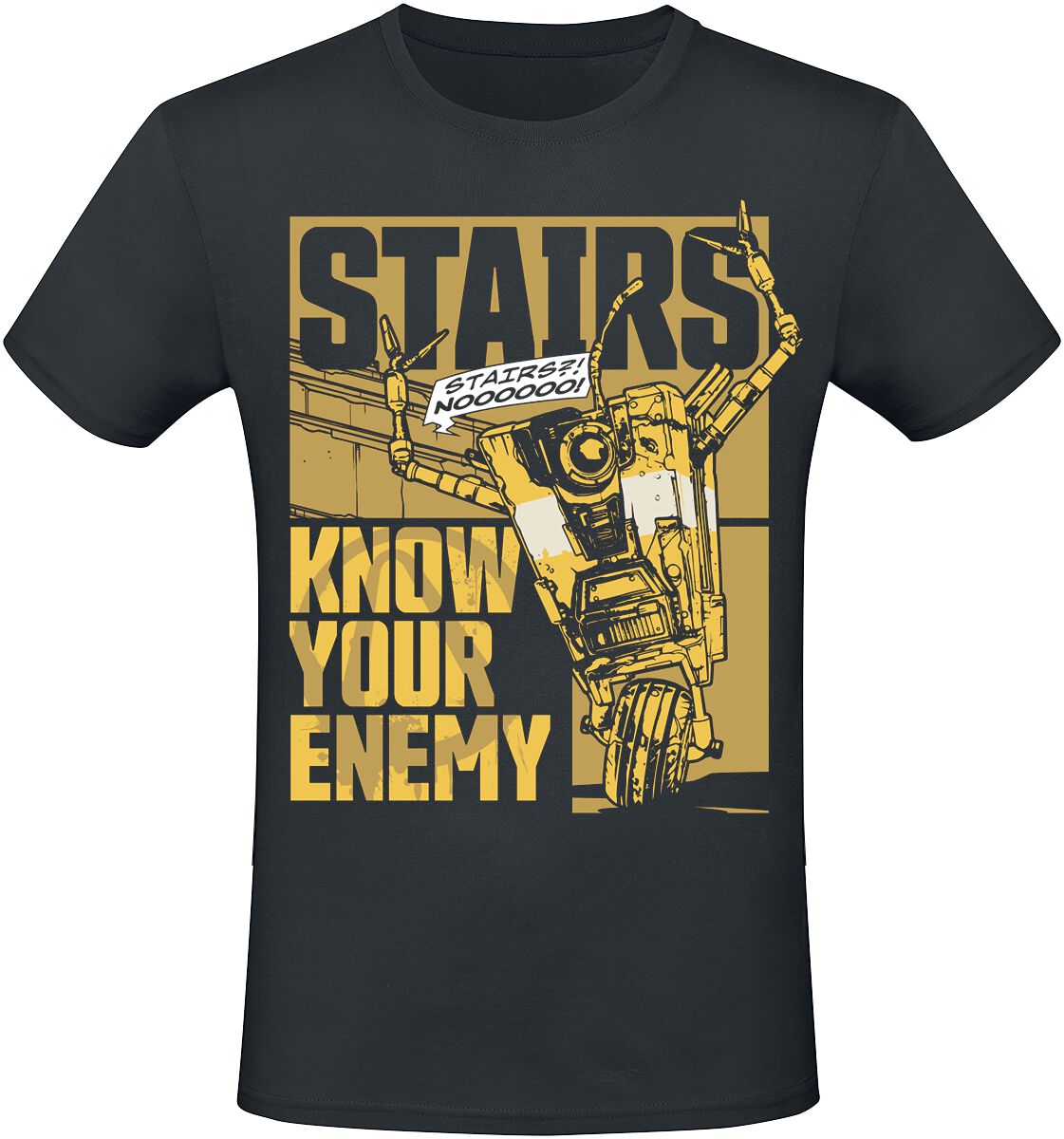 4068143151405 - 3 - Claptrap - Stairs T-Shirt schwarz in S