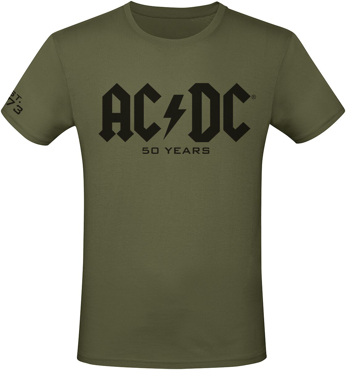 4068143151788 - AC DC 50 Years Logo T-Shirt oliv in S