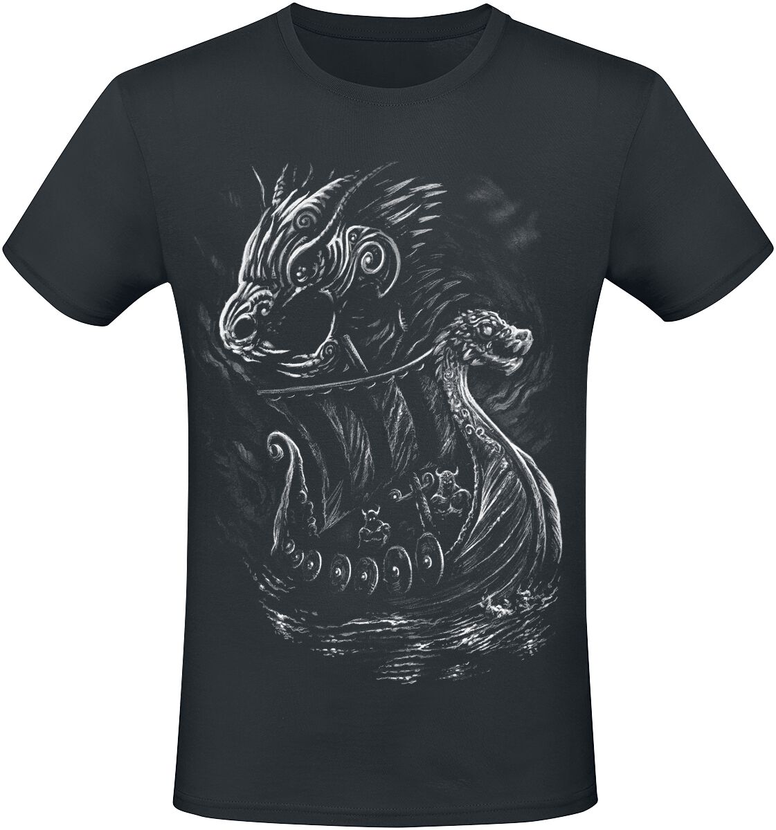 4068143151979 - Viking Ship T-Shirt schwarz in S