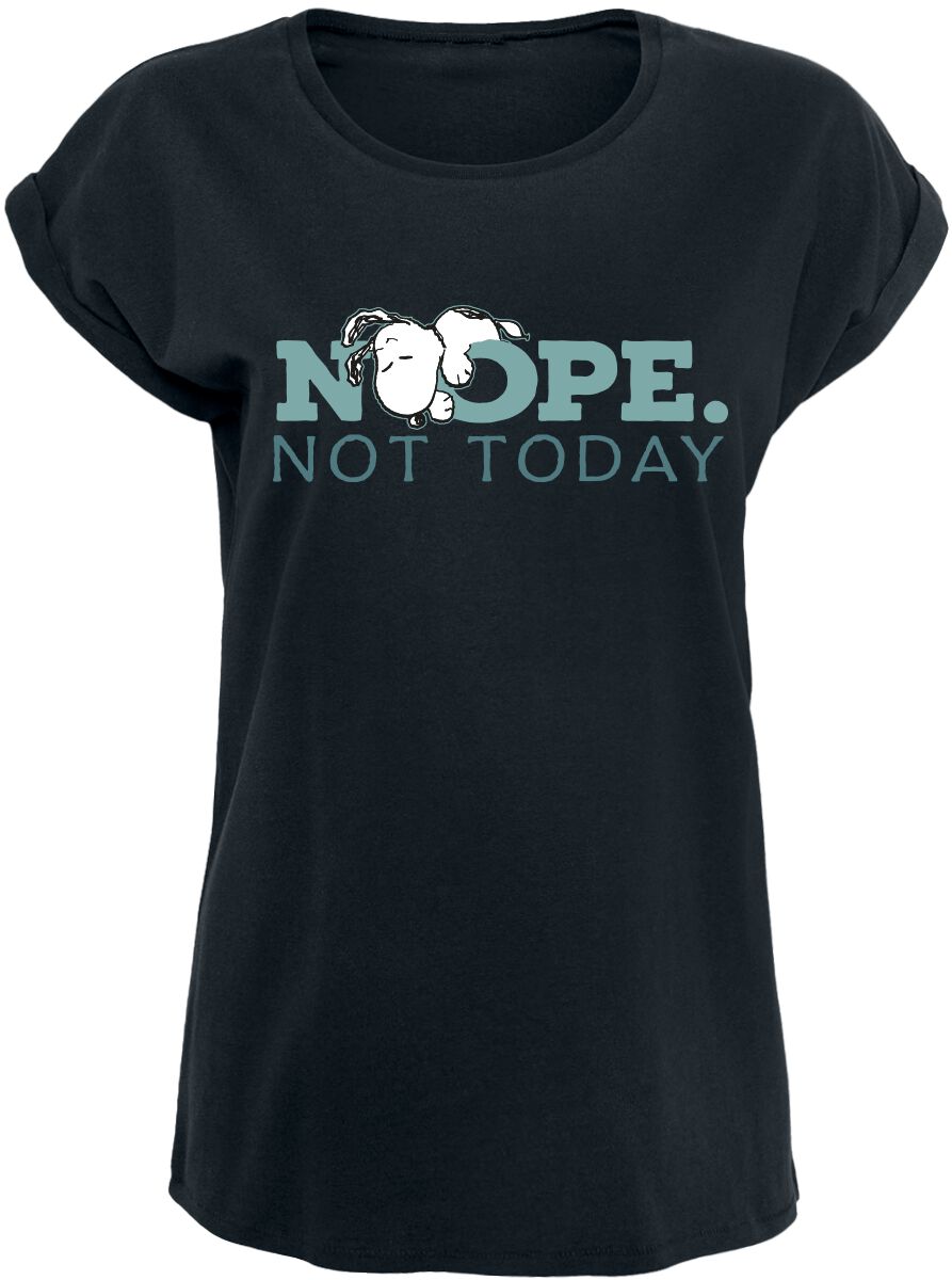 4068143153409 - Snoopy - Nope Not Today T-Shirt schwarz in S