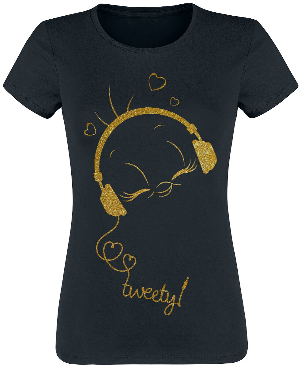 4068143153607 - Tweety - Music T-Shirt schwarz in S