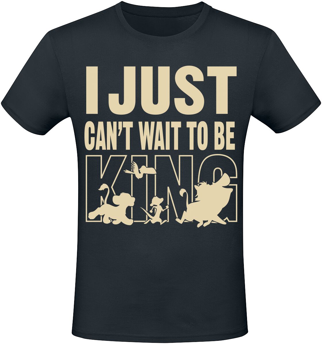 4068143154000 - I Just Cant Wait To Be King T-Shirt schwarz in S