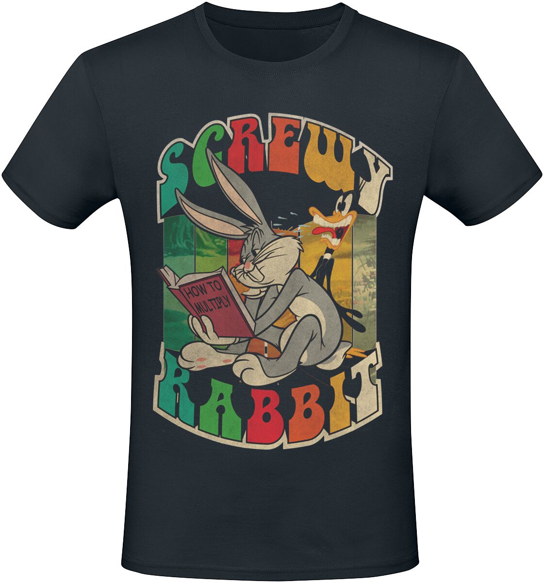 4068143154253 - Screwy Rabbit T-Shirt schwarz in S