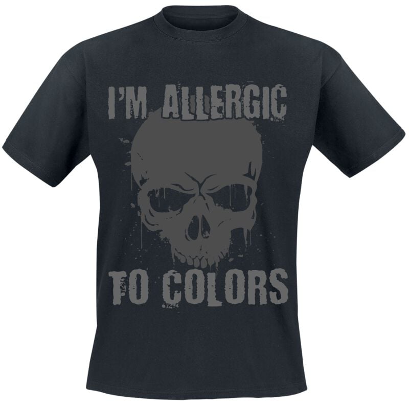 4068143155465 - Im Allergic To Colors T-Shirt schwarz in 3XL