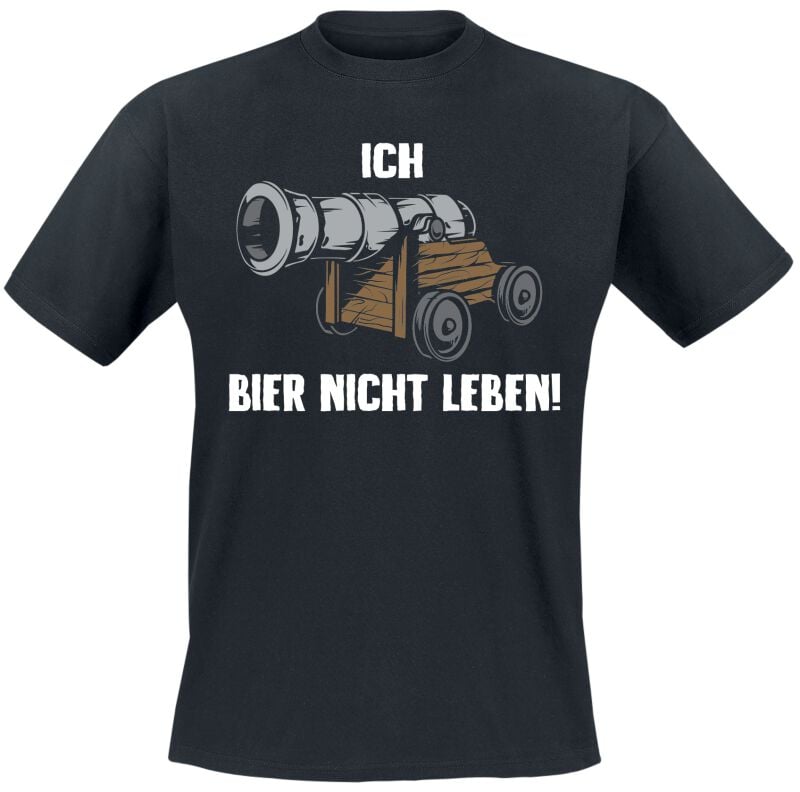 4068143155700 - Ich Kanone Bier nicht leben! T-Shirt schwarz in M