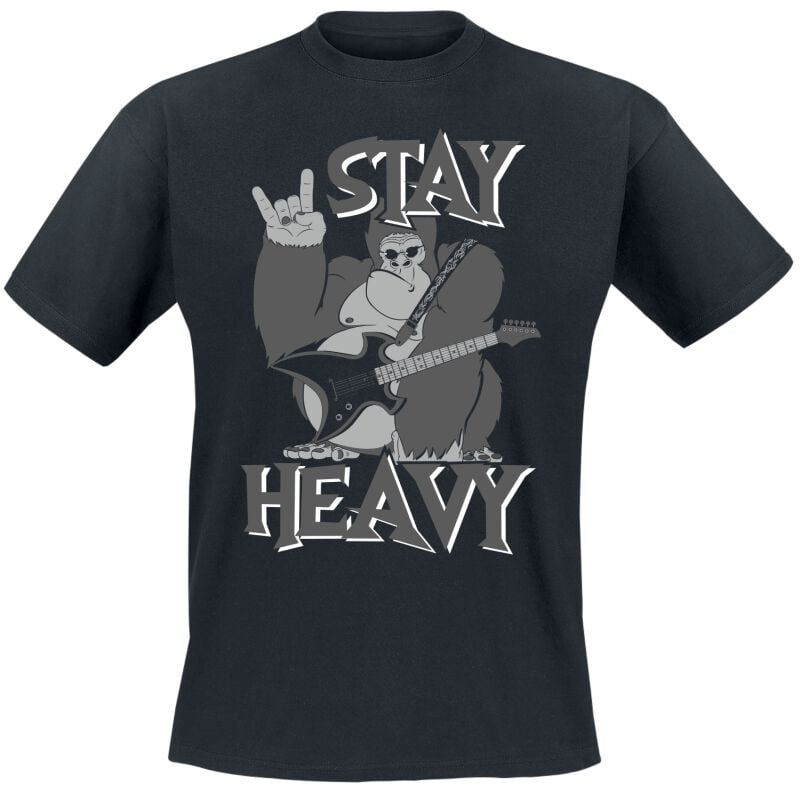 4068143156004 - Stay Heavy T-Shirt schwarz in M