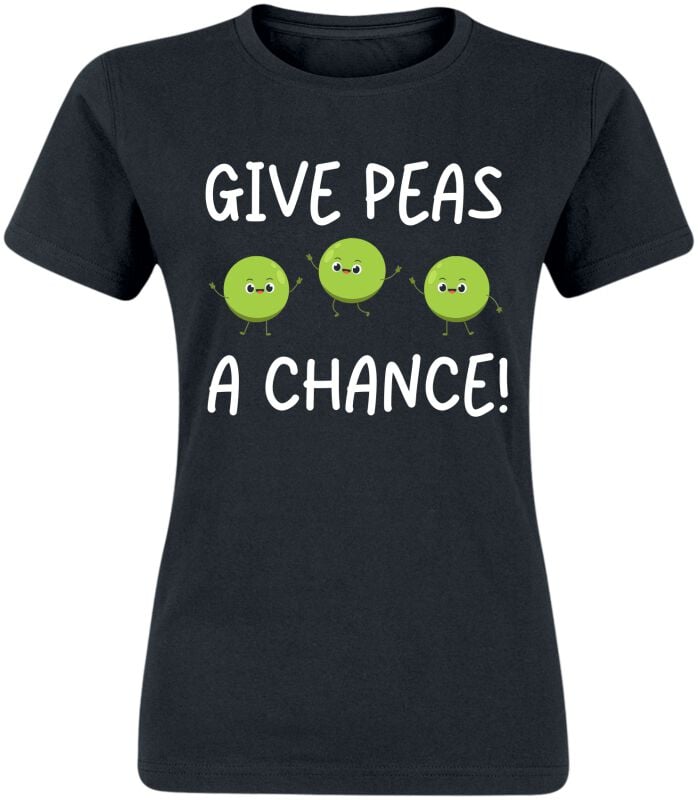 4068143156059 - Give Peas A Chance! T-Shirt schwarz in M