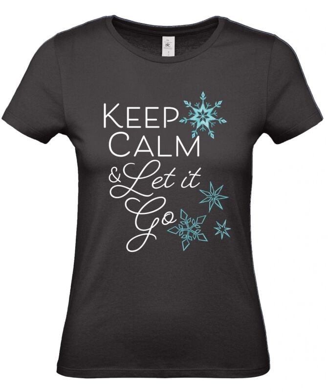 4068143161404 - Keep Calm And Let It Go T-Shirt schwarz in S