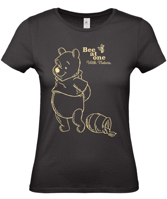 4068143161558 - Winnie The Pooh Bee At One with Nature T-Shirt schwarz in S