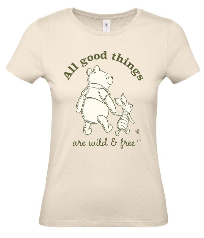 4068143161602 - Winnie The Pooh All Good Things Are Wild And Free T-Shirt beige in S