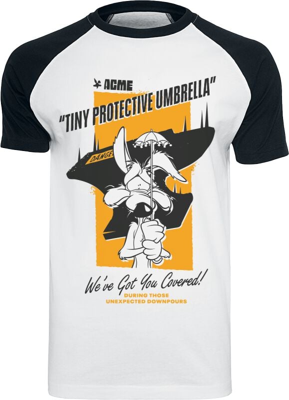 4068143163200 - Wile E Coyote - Tiny Protective Umbrella T-Shirt schwarz weiß in S