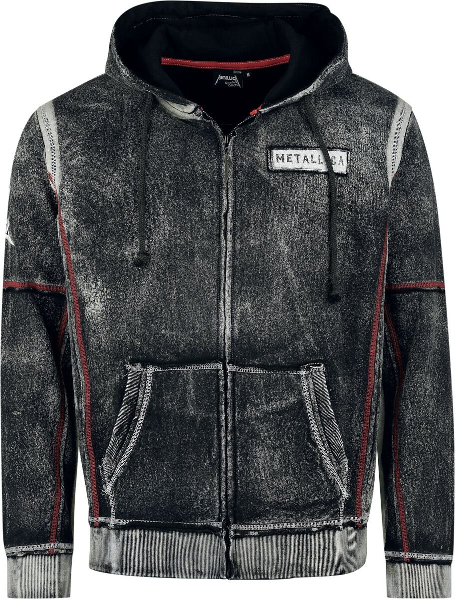 4068143170376 - Metallica EMP Signature Collection Kapuzenjacke dunkelgrau in XL