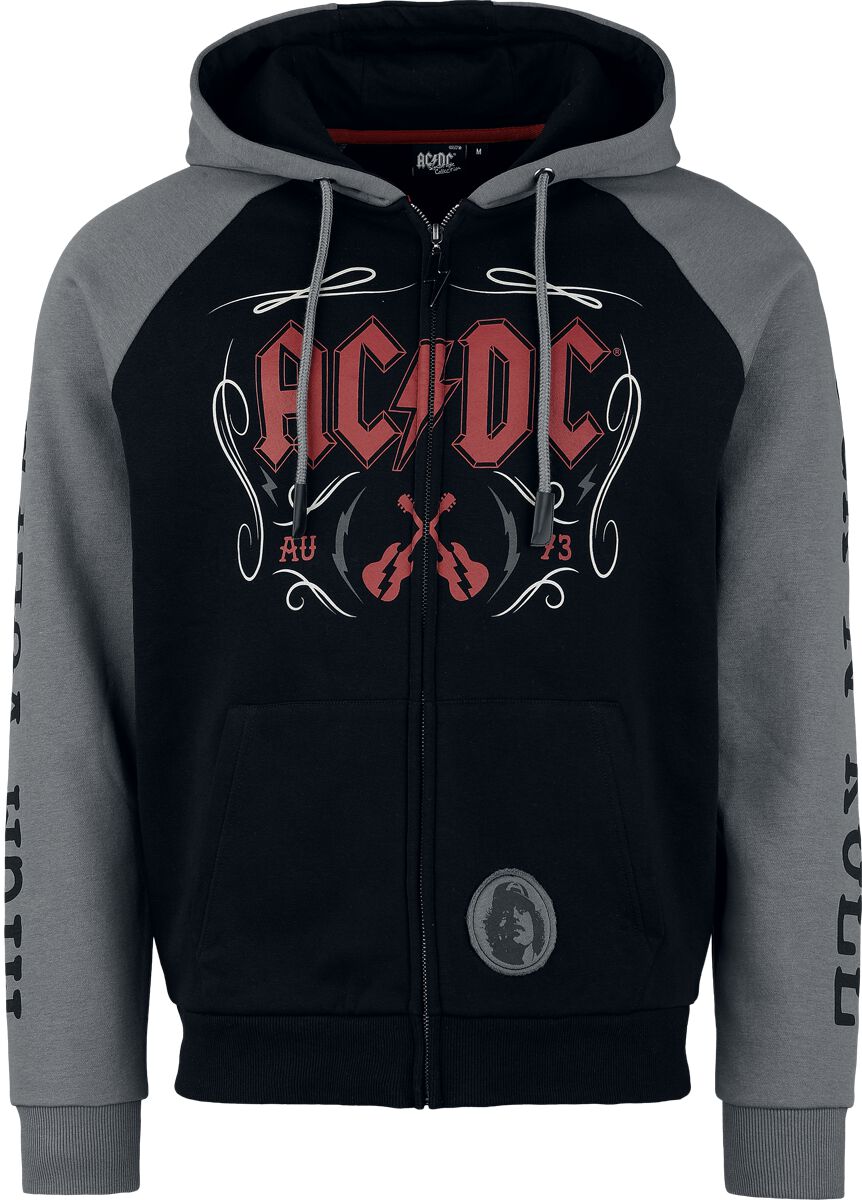 4068143172523 - AC DC EMP Signature Collection Kapuzenjacke schwarz grau in L 4068143172523 - AC DC EMP Signature Collection Kapuzenjacke schwarz grau in L