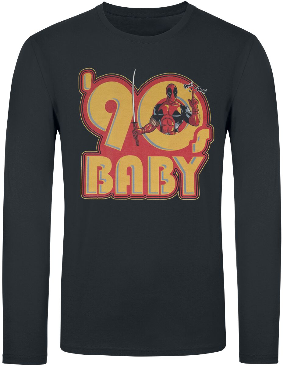 4068143175654 - - 90s Baby Langarmshirt schwarz in XL 4068143175654 - - 90s Baby Langarmshirt schwarz in XL
