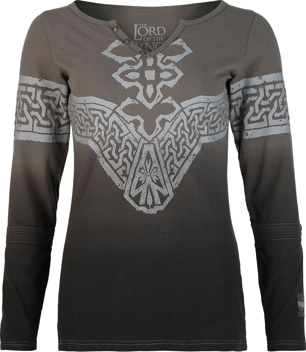 4068143175678 - Khazad-Dûm Langarmshirt grau in S