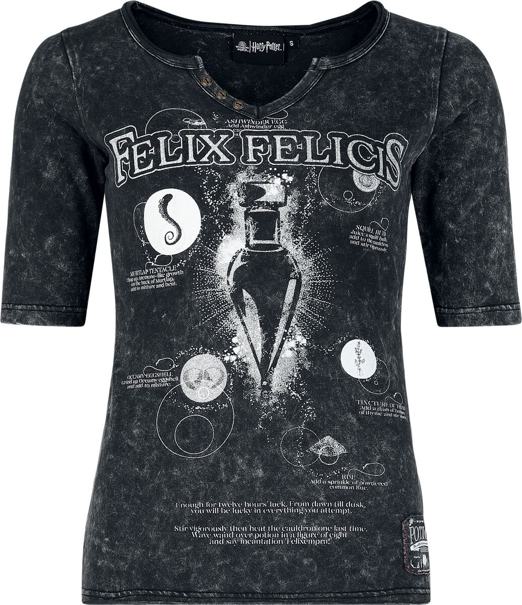 4068143175883 - DA Grunge Collection - Felix Felicis Langarmshirt schwarz in M