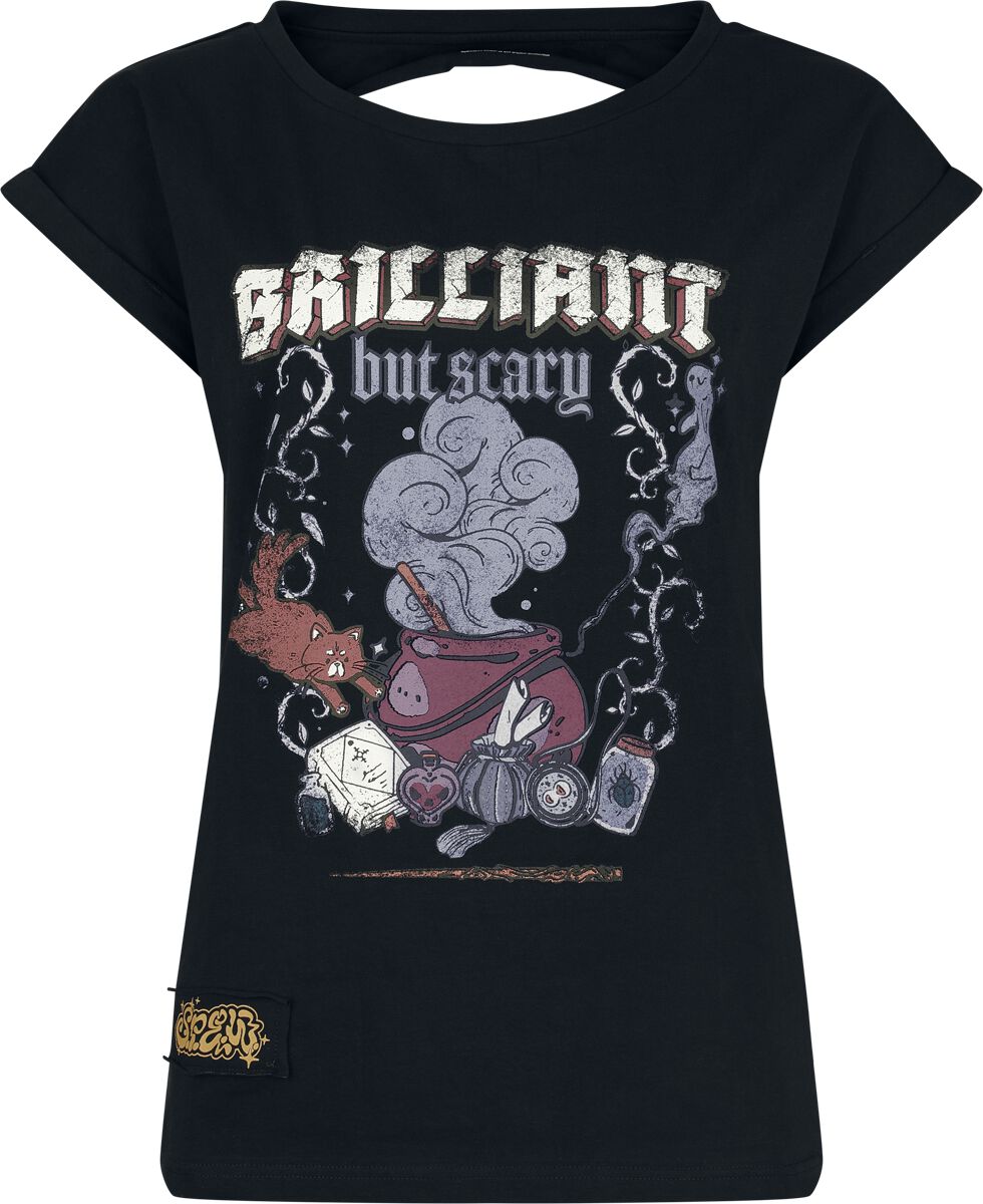 4068143176118 - DA Grunge Collection - Brilliant but Scary T-Shirt schwarz in XXL