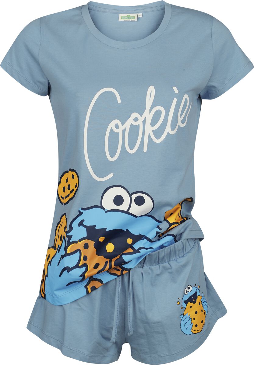 4068143178938 - Krümelmonster - Cookie Schlafanzug blau in S