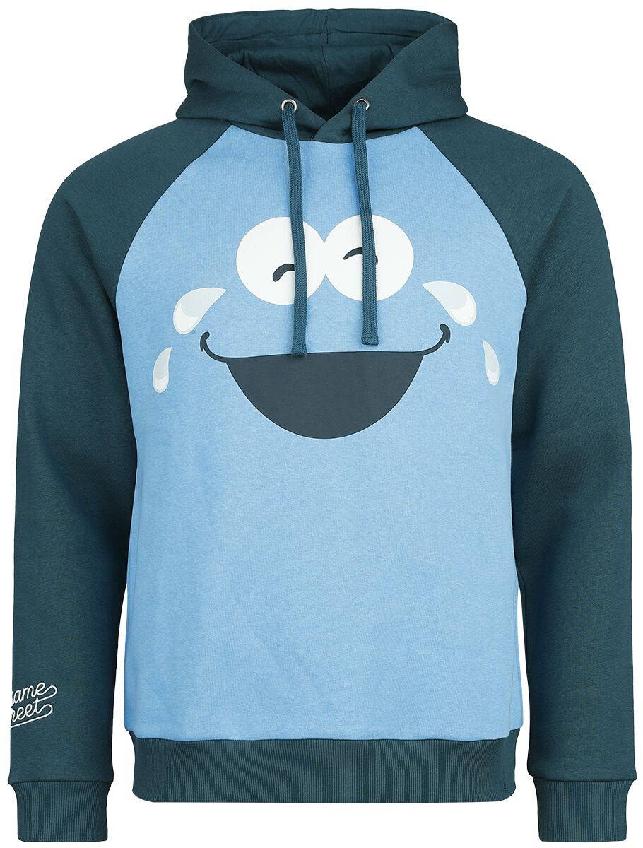 4068143179546 - Krümelmonster Kapuzenpullover blau in S