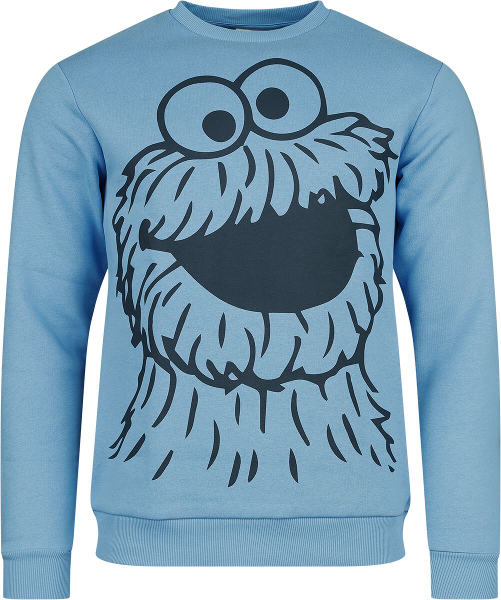 4068143179713 - Krümelmonster Sweatshirt blau in S 4068143179713 - Krümelmonster Sweatshirt blau in S