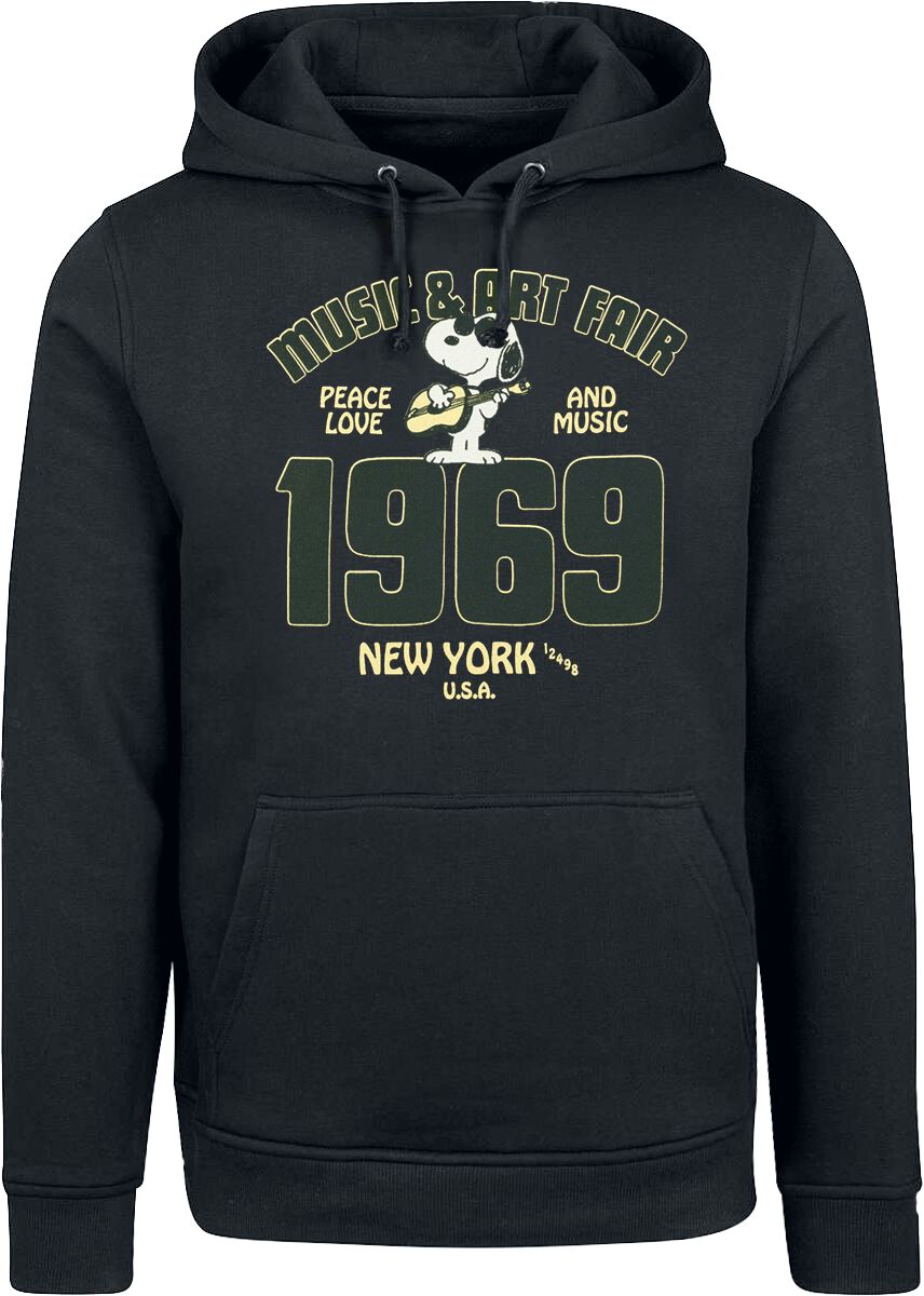 4068143180603 - Music & Art Fair - Snoopy Kapuzenpullover schwarz in 4XL
