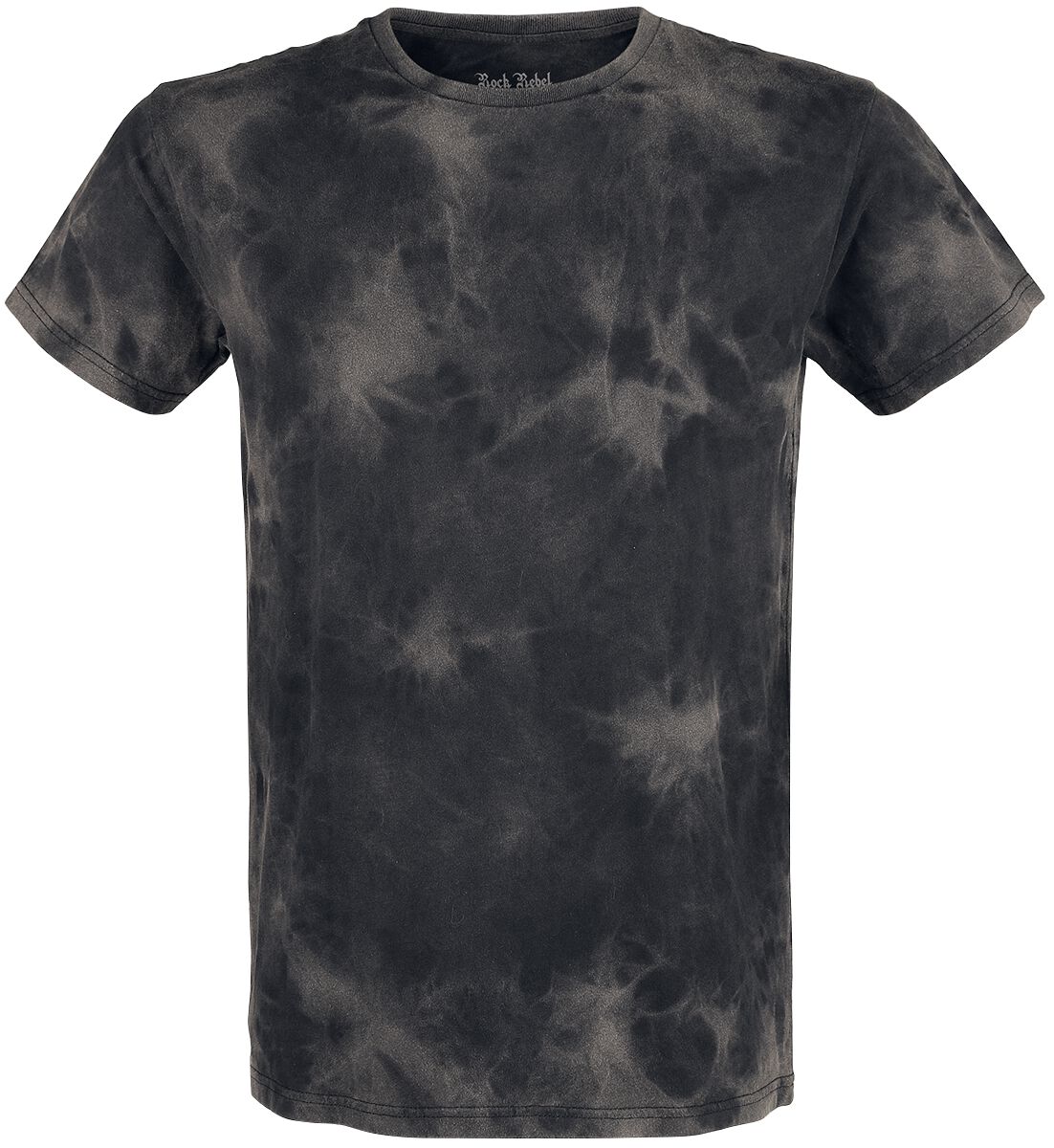 4068143182386 - Batik Washed T-Shirt T-Shirt grau braun in S