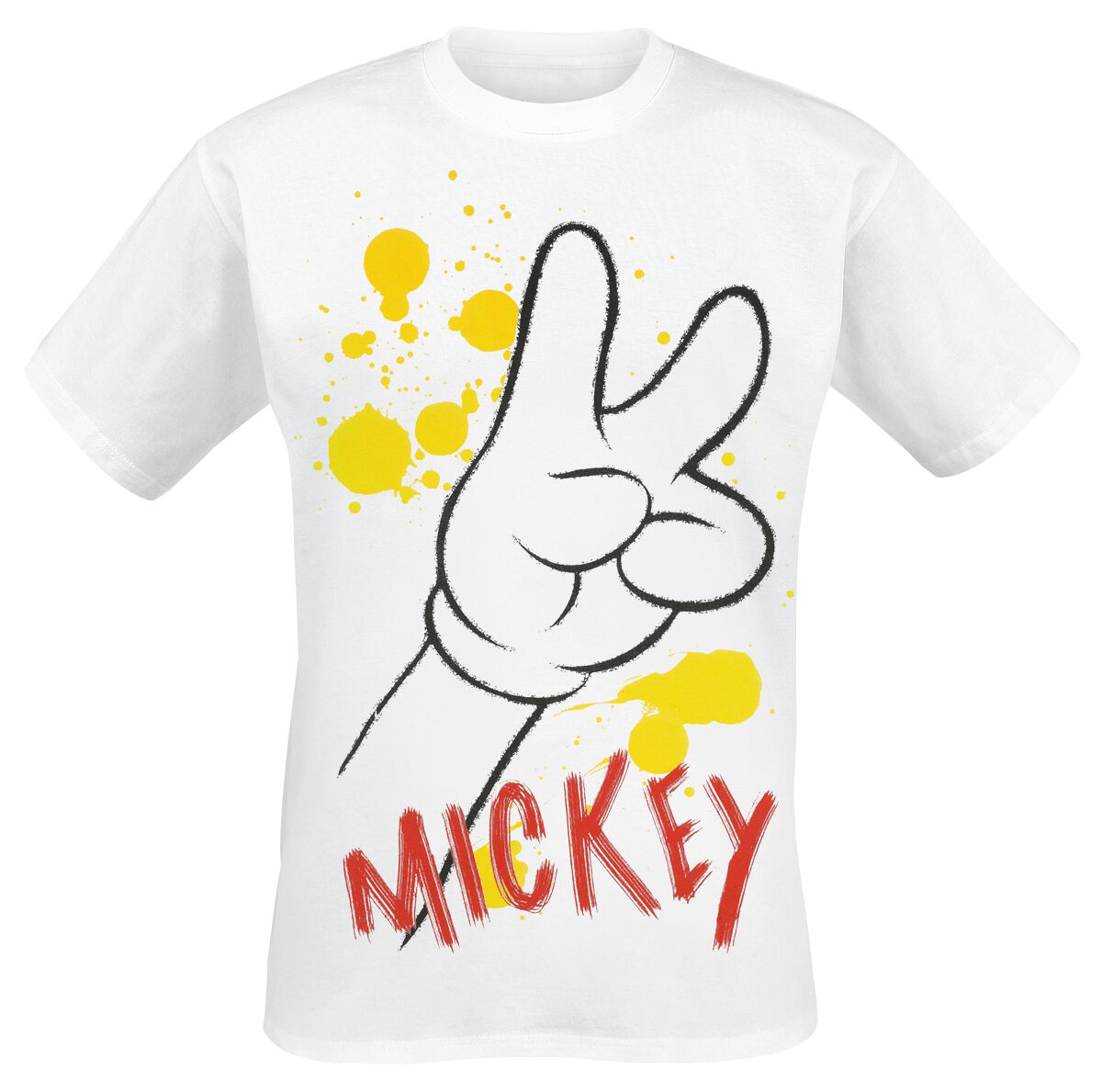 4068143182539 - Mickey - Drawing T-Shirt weiß in L