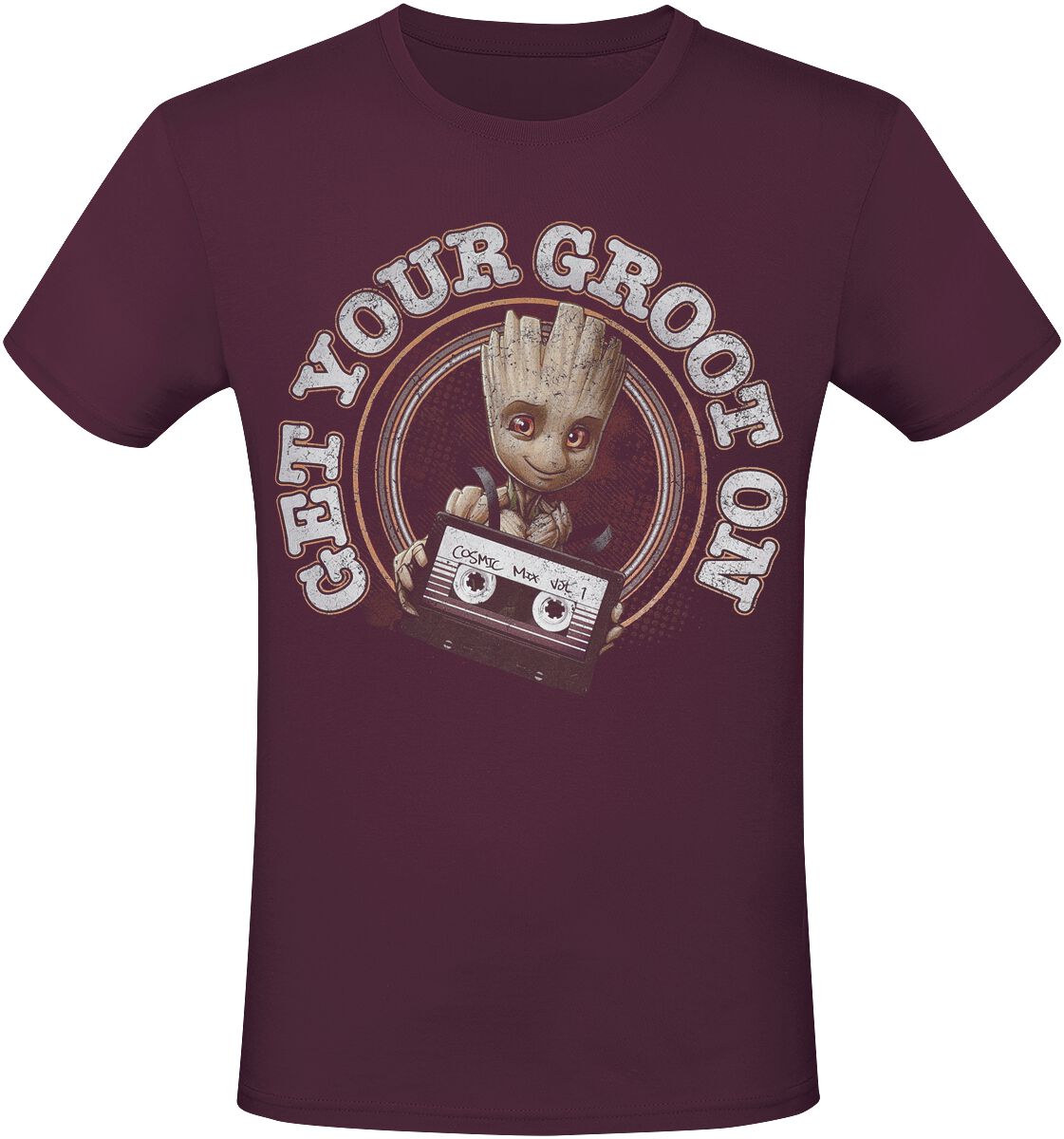 4068143182997 - Get Your Groot On T-Shirt burgund in S