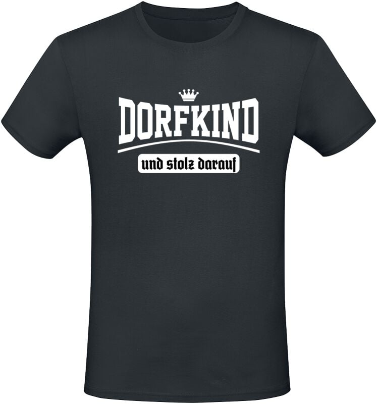 4068143185707 - Dorfkind und stolz darauf T-Shirt schwarz in M