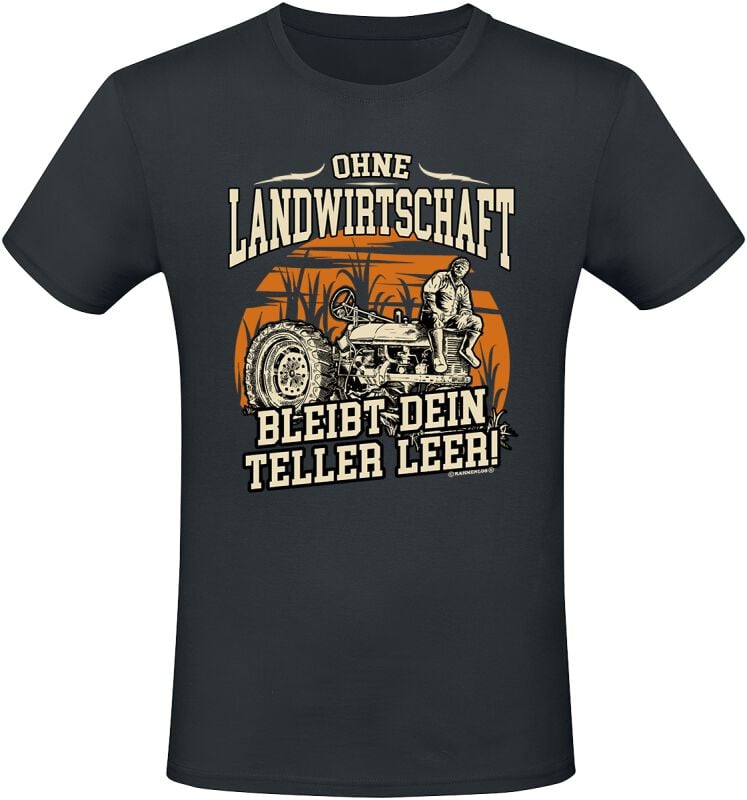 4068143186001 - Ohne Landwirtschaft bleibt dein Teller leer! T-Shirt schwarz in M