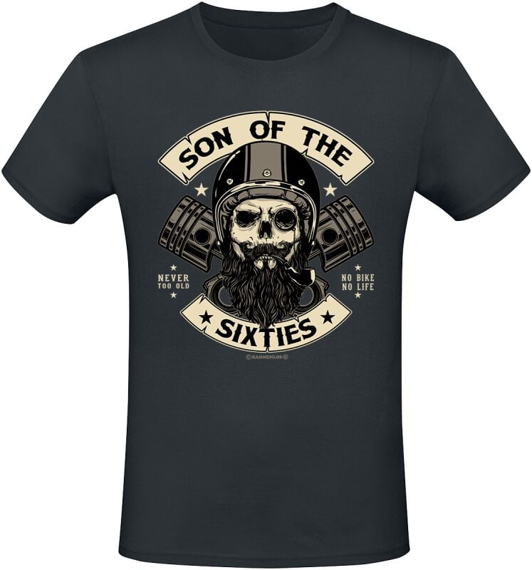 4068143186551 - Son of the Sixties T-Shirt schwarz in M