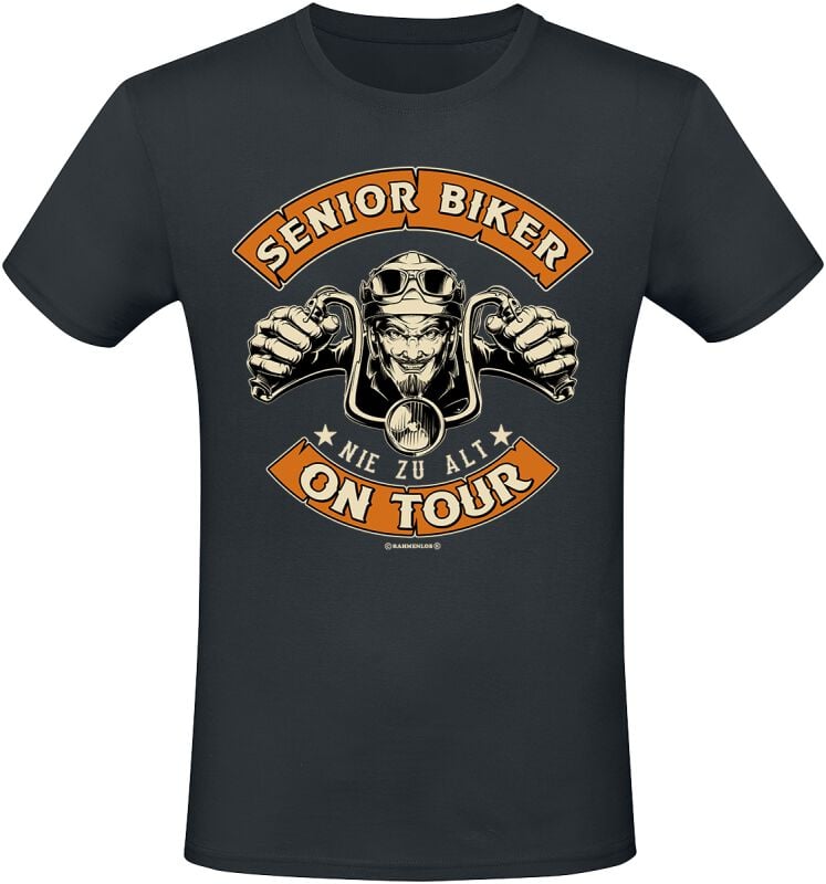 4068143186605 - Senior Biker - Nie zu alt - On Tour T-Shirt schwarz in M