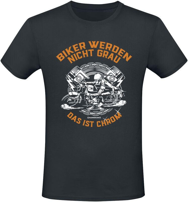 4068143186650 - Biker werden nicht grau - das ist Chrom T-Shirt schwarz in M