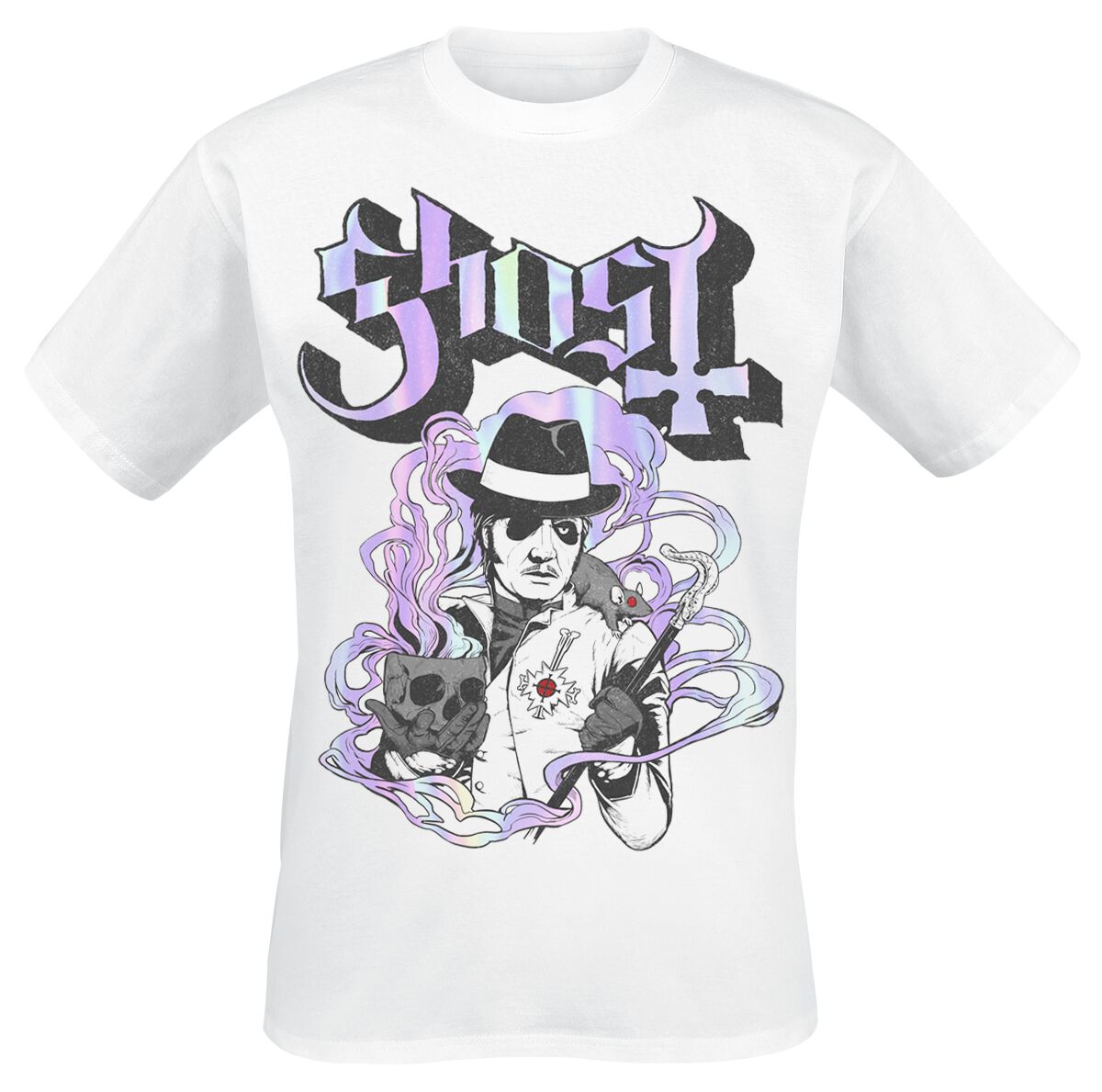 4068143187855 - Rat Smoke T-Shirt weiß in 3XL 4068143187855 - Rat Smoke T-Shirt weiß in 3XL