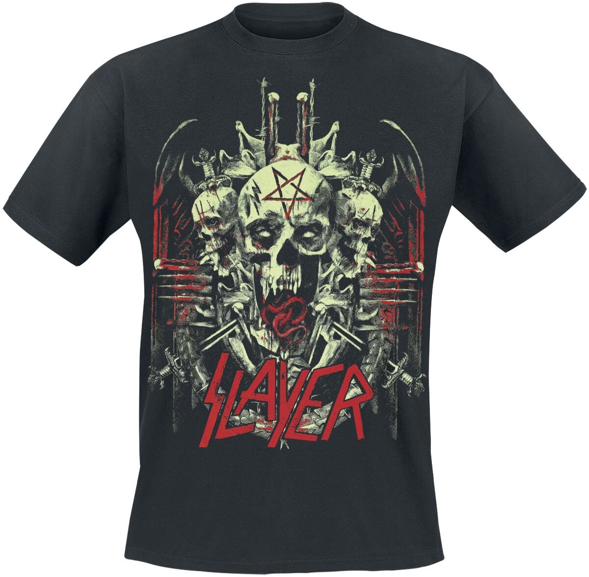 4068143188470 - Demonic Glow T-Shirt schwarz in XXL 4068143188470 - Demonic Glow T-Shirt schwarz in XXL