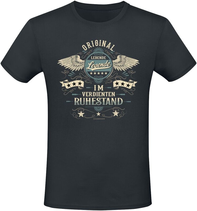 4068143189446 - Original lebende Legende - im verdienten Ruhestand T-Shirt schwarz in L