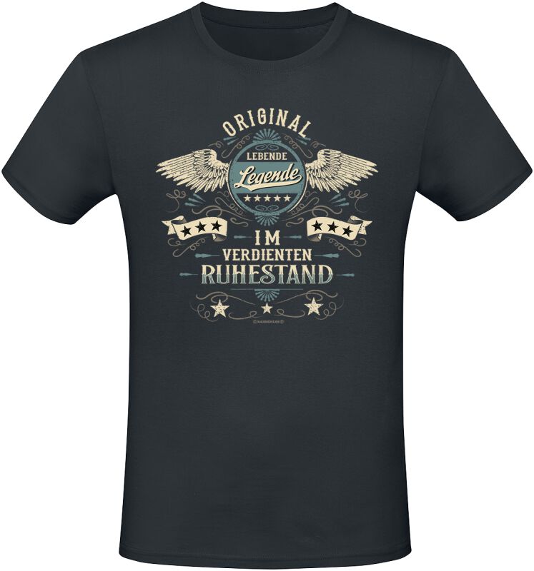 4068143189460 - Original lebende Legende - im verdienten Ruhestand T-Shirt schwarz in XXL