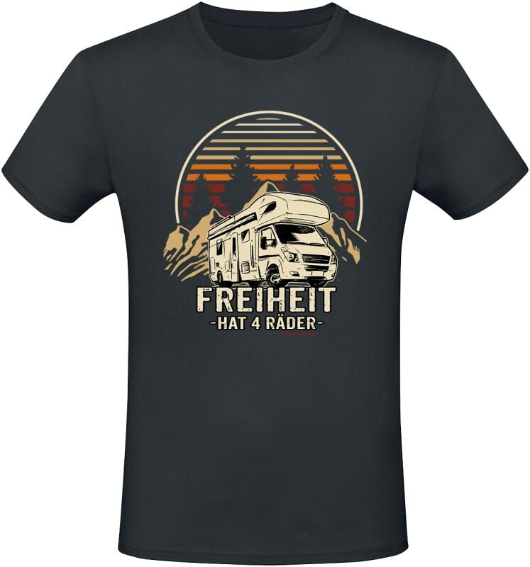 4068143189668 - Freiheit hat 4 Räder T-Shirt schwarz in XXL