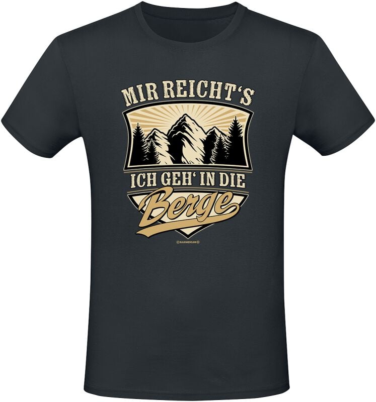 4068143189736 - Mir reicht´s - Ich geh in die Berge T-Shirt schwarz in M