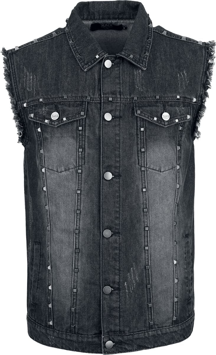 4068143195164 - Vest with pyramid studs Weste schwarz in S 4068143195164 - Vest with pyramid studs Weste schwarz in S